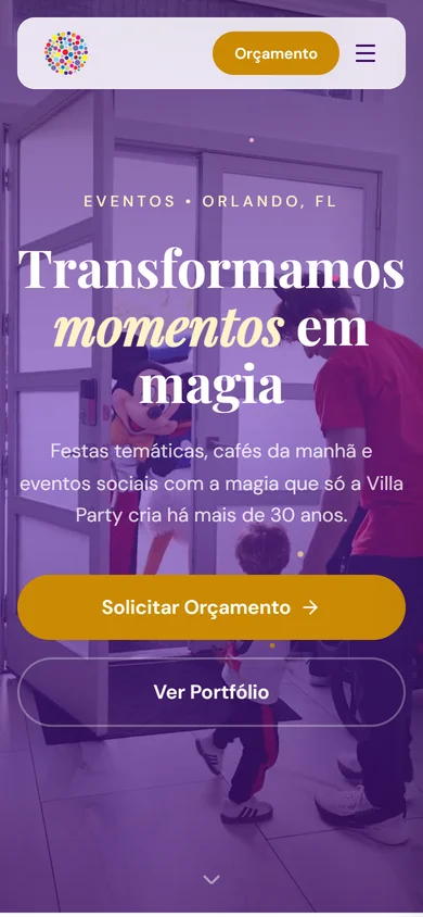 Villa Party Events USA - mobile